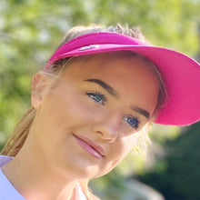 Load image into Gallery viewer, Surprizeshop Ladies Wide Brimmed Golf Sun Visor - Pink, Navy, White or Black.
